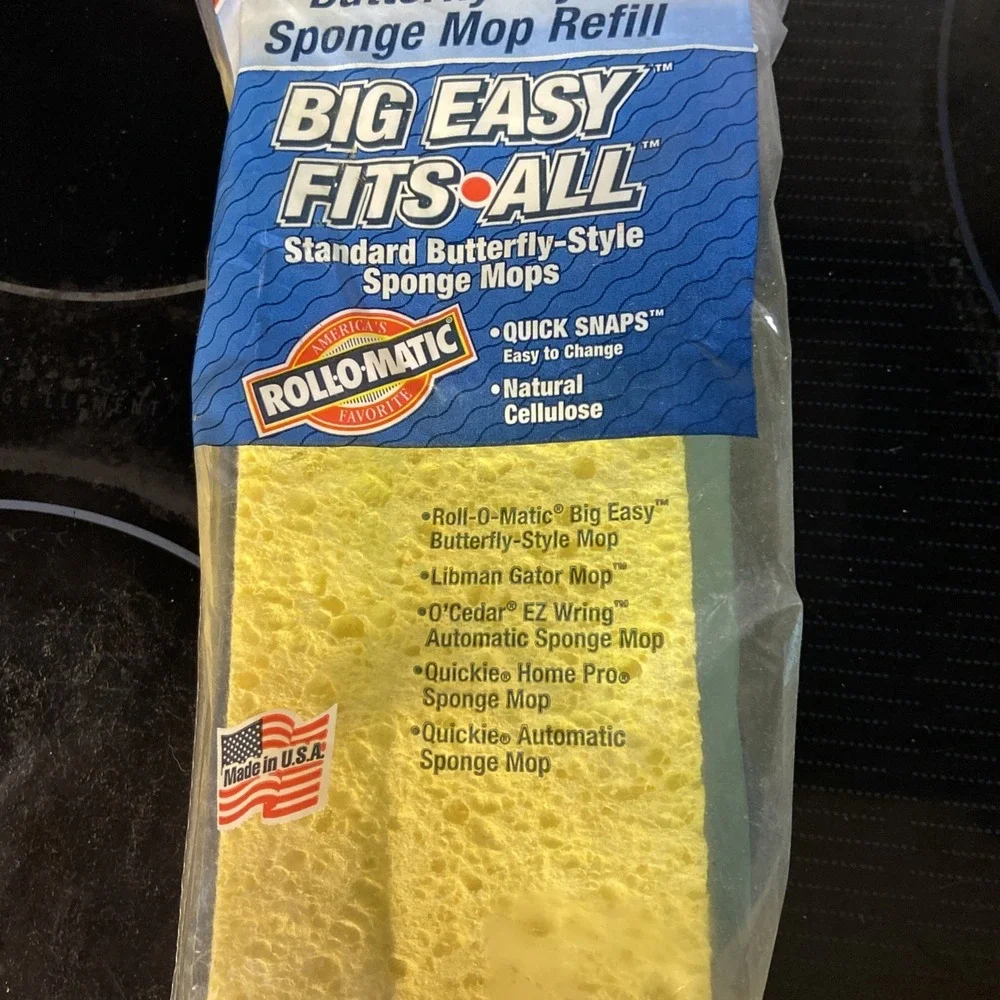 Vileda Sponge Big Easy Fits All Standard Butterfly Style Sponge Mop Refill NEW!